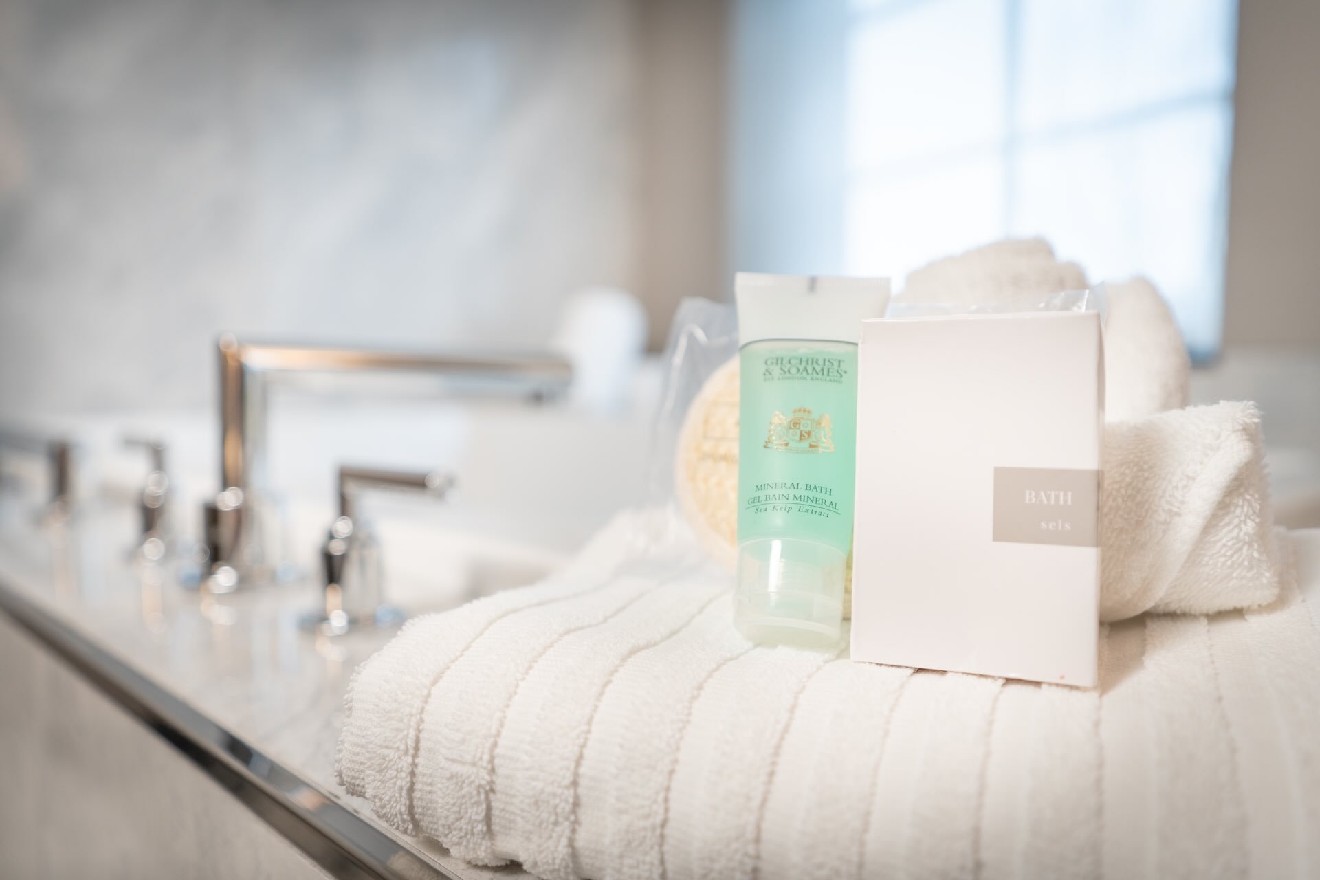 Bath amenities in the Deluxe King Bed Room With Jacuzzi at Silver Cloud Hotel Seattle - Broadway.